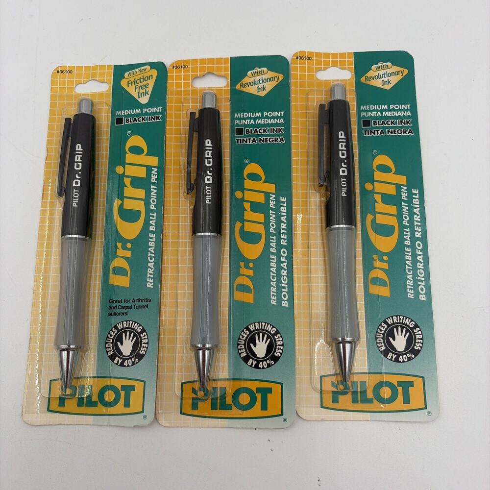 Pilot Ballpoint Pen Dr. Grip Medium Point Retractable black 36100